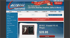 Desktop Screenshot of lacrossespecialties.com